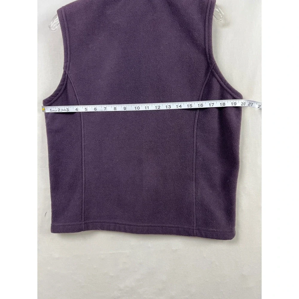 Stillwater Supply Co Fleece Vest Womens S Purple Gorpcore Full Zip Mock Neck